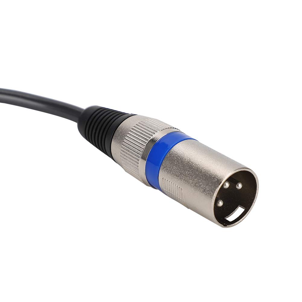 Male To XLR Male Audio XLR Conversion Interface Patch PVC for Audio Microphone Adapter, Cable, Cable, Approx. 1.5M Length, Cable, Cord, 2-Row Wire,