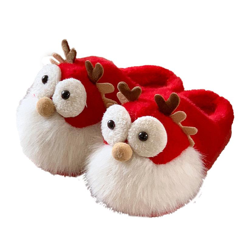 Cartoon Cotton Slippers Autumn and Winter 2025 New Indoor Home Cute Warm Plush Household Slippers