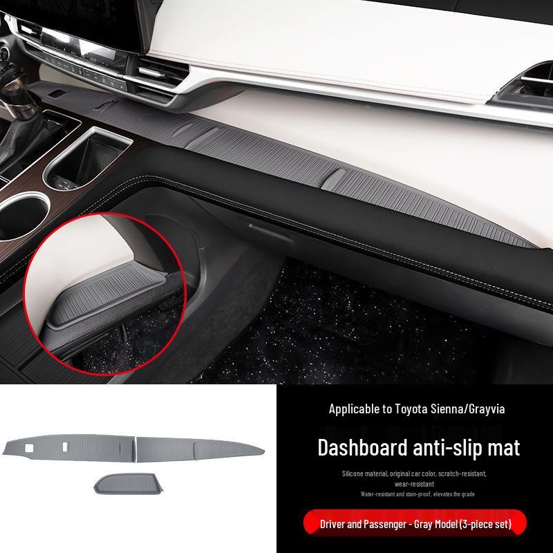 L6F Anti-slip Silicone Storage Mat for '25 Toyota Sienna Center Console