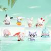 TOP TOY Sanrio Splendid Costumes of the Four Seasons Series Gachapon Blind Box Figure Soft Vinyl PVC Present Birthday Gift Kitty Kuromi Cinnamoroll My