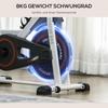 Exercise Bike, 8kg Flywheel Stationary Bike Indoor Cycling Machine with Adjustable Resistance Seat Handlebar, White