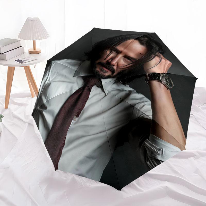 Keanu, automatic folding umbrella, portable and foldable design, 8 ribs, a Christmas or birthday gift.