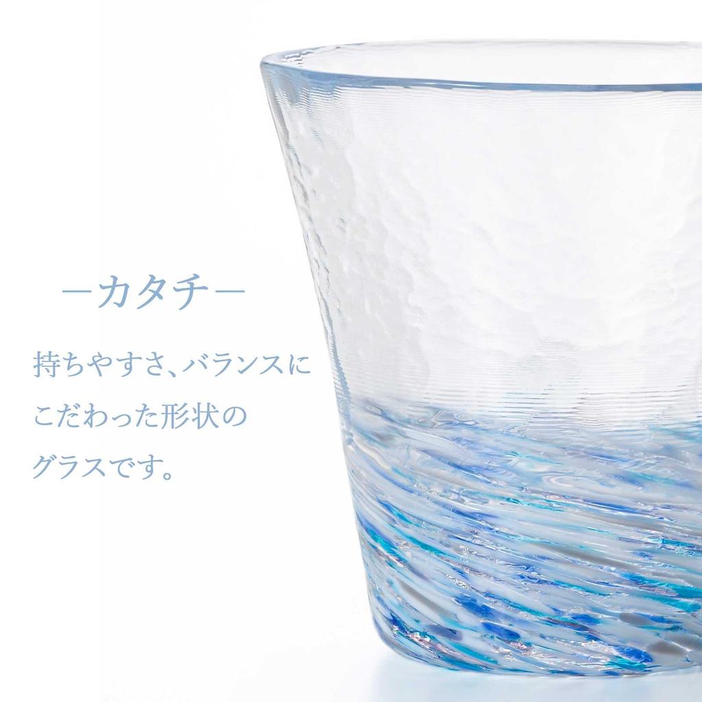 Aderia Glassware Six Colors Snow Gift Made In Tohoku Mutsu Nature Motif Blown Traditional Glass Art Birthday Wedding Couple Gift (ADERIA) [Tsugaru