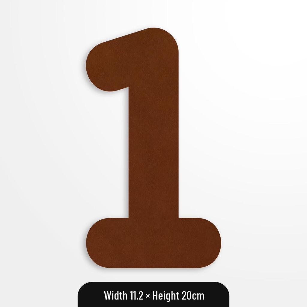 Coffee Forest Style Birthday Letters & Numbers Decoration for Kids' First Birthday Photoshoot