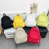 Schoolbag1011 New Fashion Versatile Small School Bag Women's Backpack Women's Bag Casual and Lightweight Canvas Bag Shoulder Small Backpack