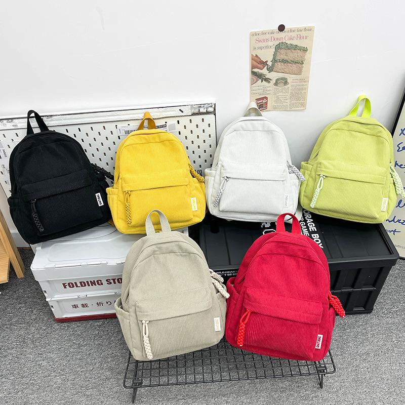 Schoolbag1011 New Fashion Versatile Small School Bag Women's Backpack Women's Bag Casual and Lightweight Canvas Bag Shoulder Small Backpack