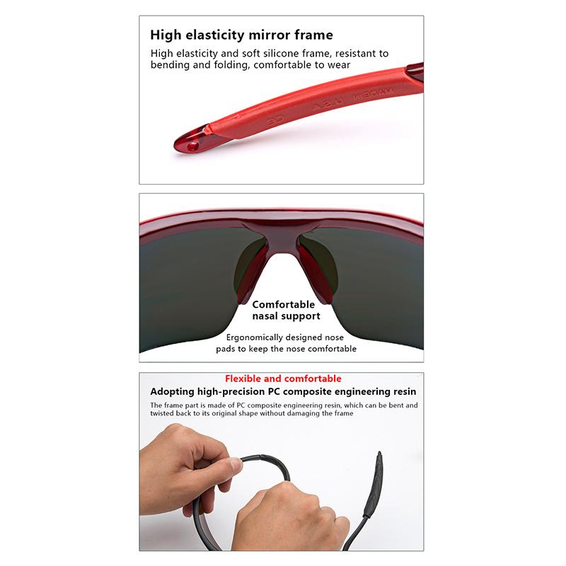 Męskie okulary przeciwsłoneczne okulary rowerowe okulary sportowe do jazdy na rowerze okulary outdoorowe okulary przeciwsłoneczne gogle motocyklowe okulary strzeleckie