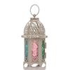 Vintage Hollow Moroccan Iron Lantern Tea Light Hanging Candle Holder Candlestick