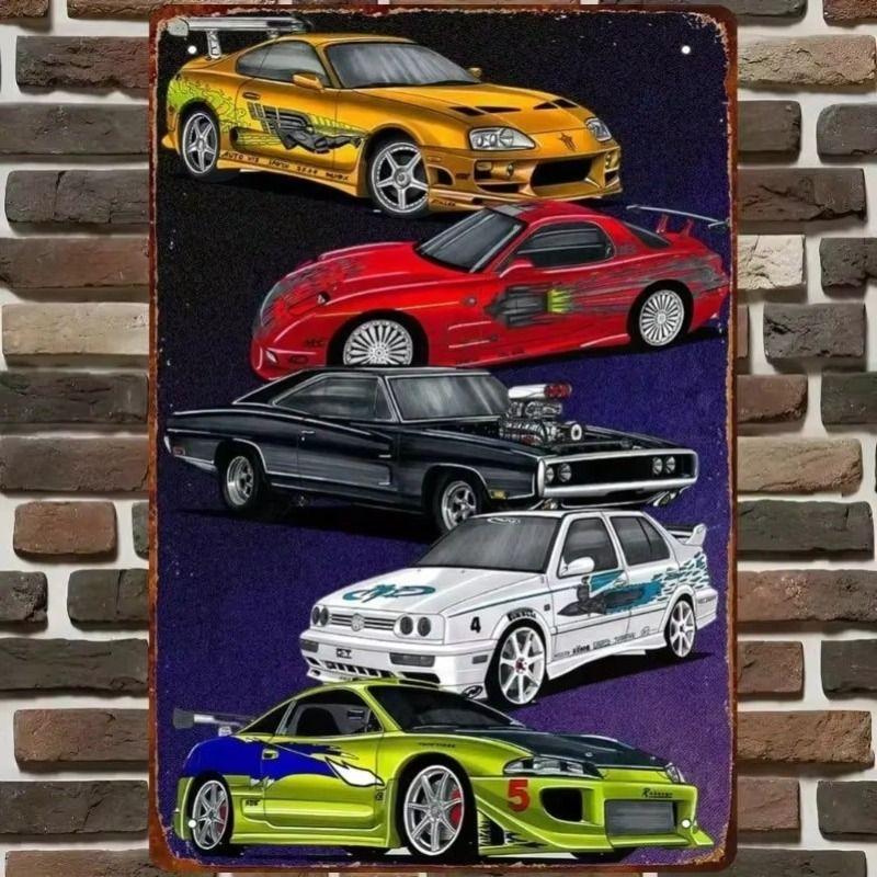 

Metal Wall Art Abstract Painting Home Decor 20x30cm