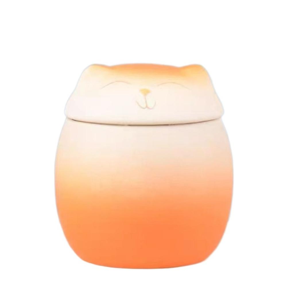

Gradient Color Ashes Storage Box Household Sealed Memento Burial Holder Bird Mouse Urn for Kitchen белый/оранжевый