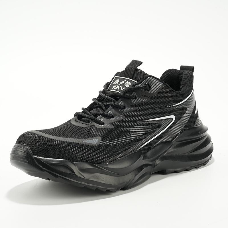 Men s Lightweight Steel Toe Safety Shoes - Breathable, Soft Sole, Anti-Smash, Anti-Puncture Work Shoes