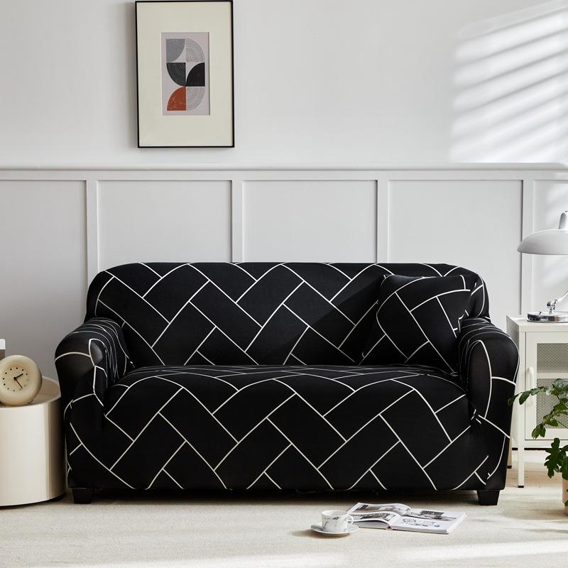 Anti Slip and Dust Proof Fabric Sofa Cover Cloth Ins Wind Elastic Sofa Cover Sofa Towel All Inclusive for All Seasons