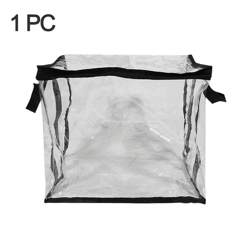 

1/3pcs Transparent Books Storage Bag Newspaper/magazine Document Container Foldable Waterproof Dust Proof Stationery Organizer M