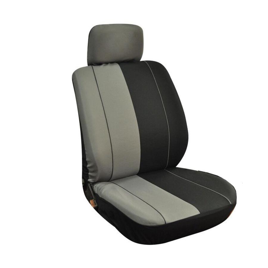 9 Pcs Black & Grey Car Seat Covers Protector Interior Accessories For 5-Seat Car