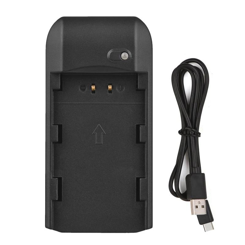 Mini Portable NP-FV5 PLUS Battery Charger with Indicator Light USB Charging Cable