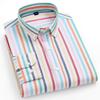 Men's Spring and Autumn Long Sleeved Casual Fashion Striped Shirt