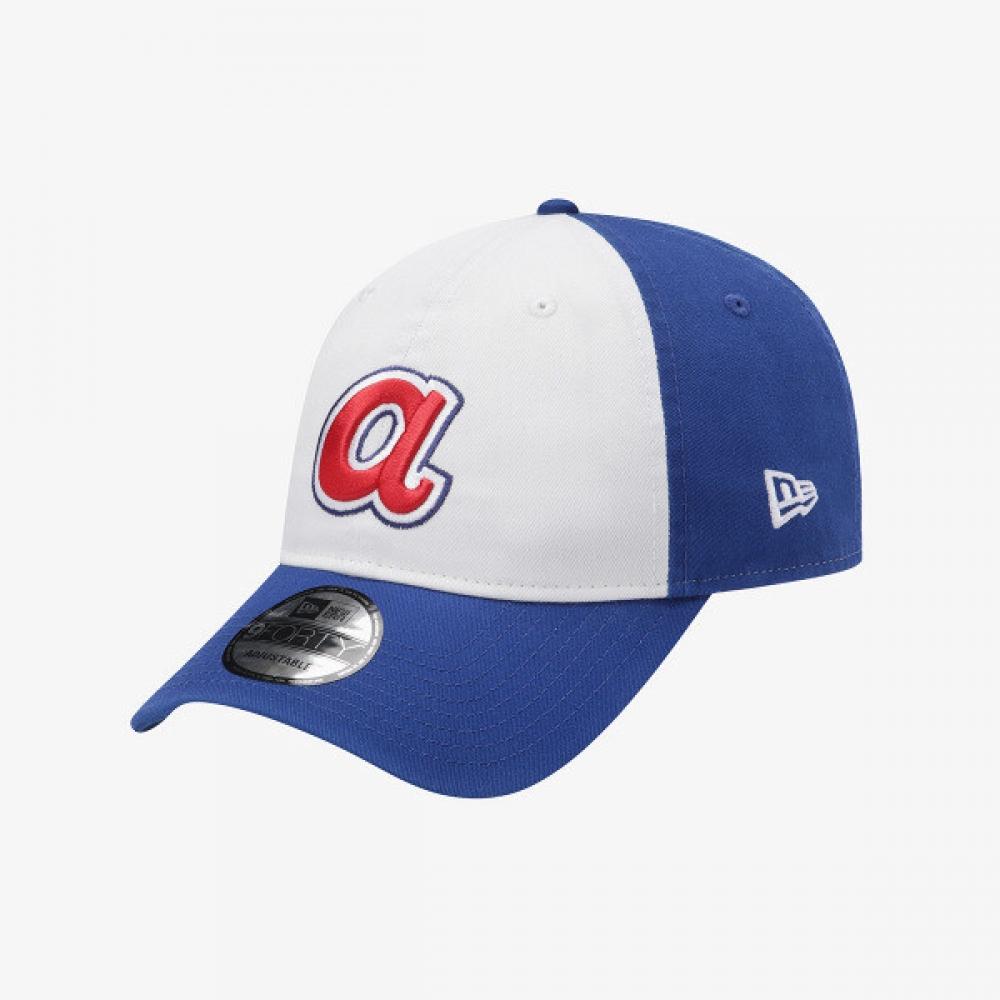 New Era Unstructured Ballcap Atlanta Braves Optic White Ivory/OSFM
