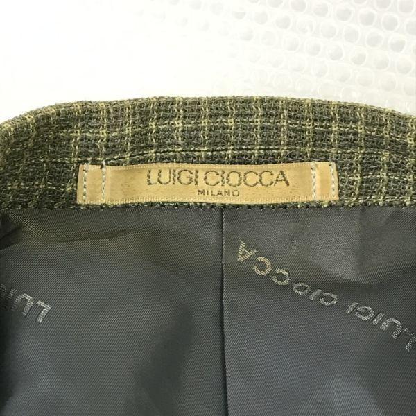 Luigi Ciocca Zweireiher Blazer Herren L B48 Karomuster(GEBRAUCHT)