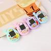 Non-Toxic 2Pcs Electronic Pet Machine Virtual Pet Raising Mini Handheld Game Console Random Color Keychain Toy