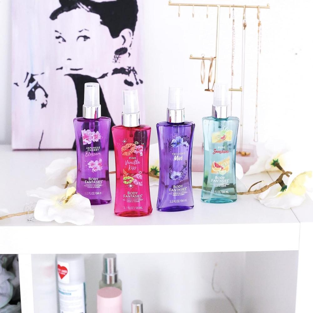 Body Fantasies Signature Pink Sweet Pea Fantasy By Parfums De Coeur Body Spray 8 Oz