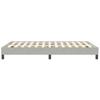 Box Spring Bed Without Mattress Light Grey 120 X 210 Cm Velvet