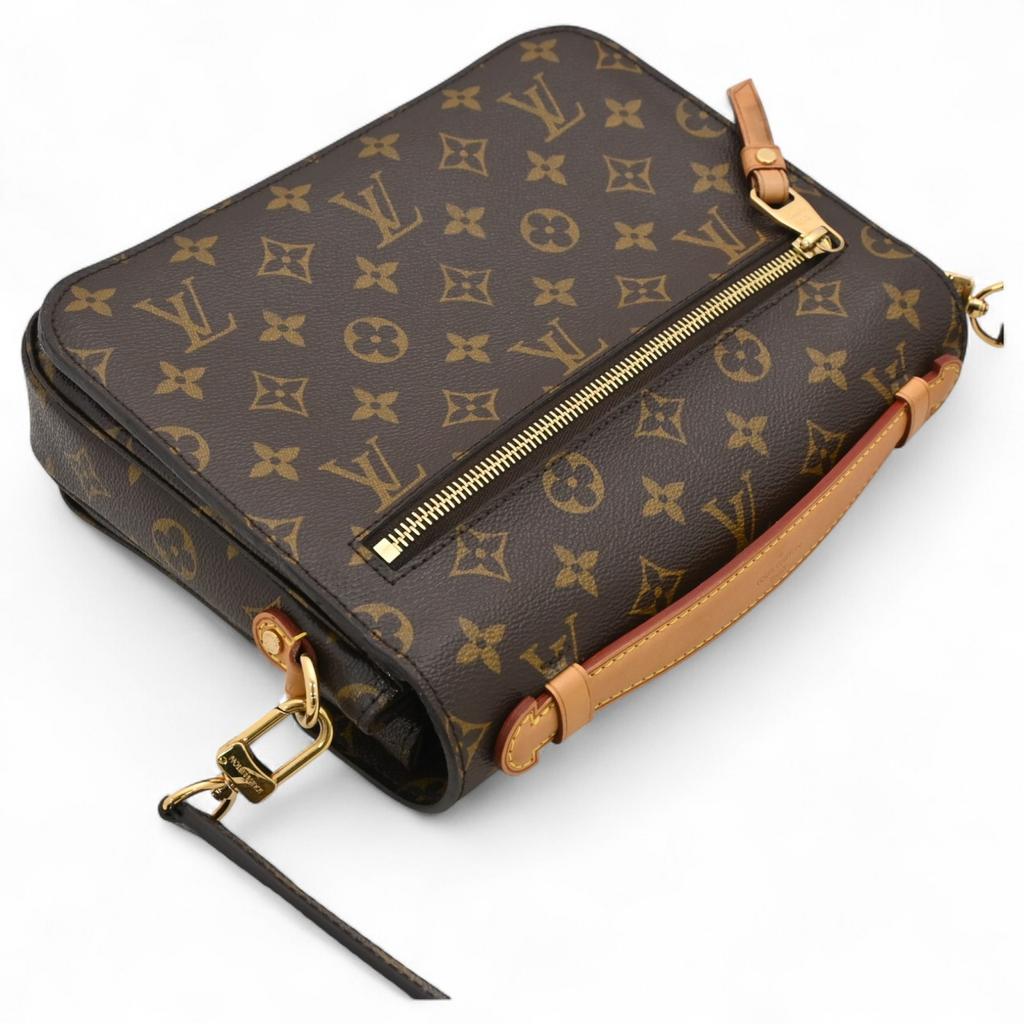 Auth LOUIS VUITTON Monogram Pochette Metis MM 2Way Bag Brown Canvas Women’s lv88134zz