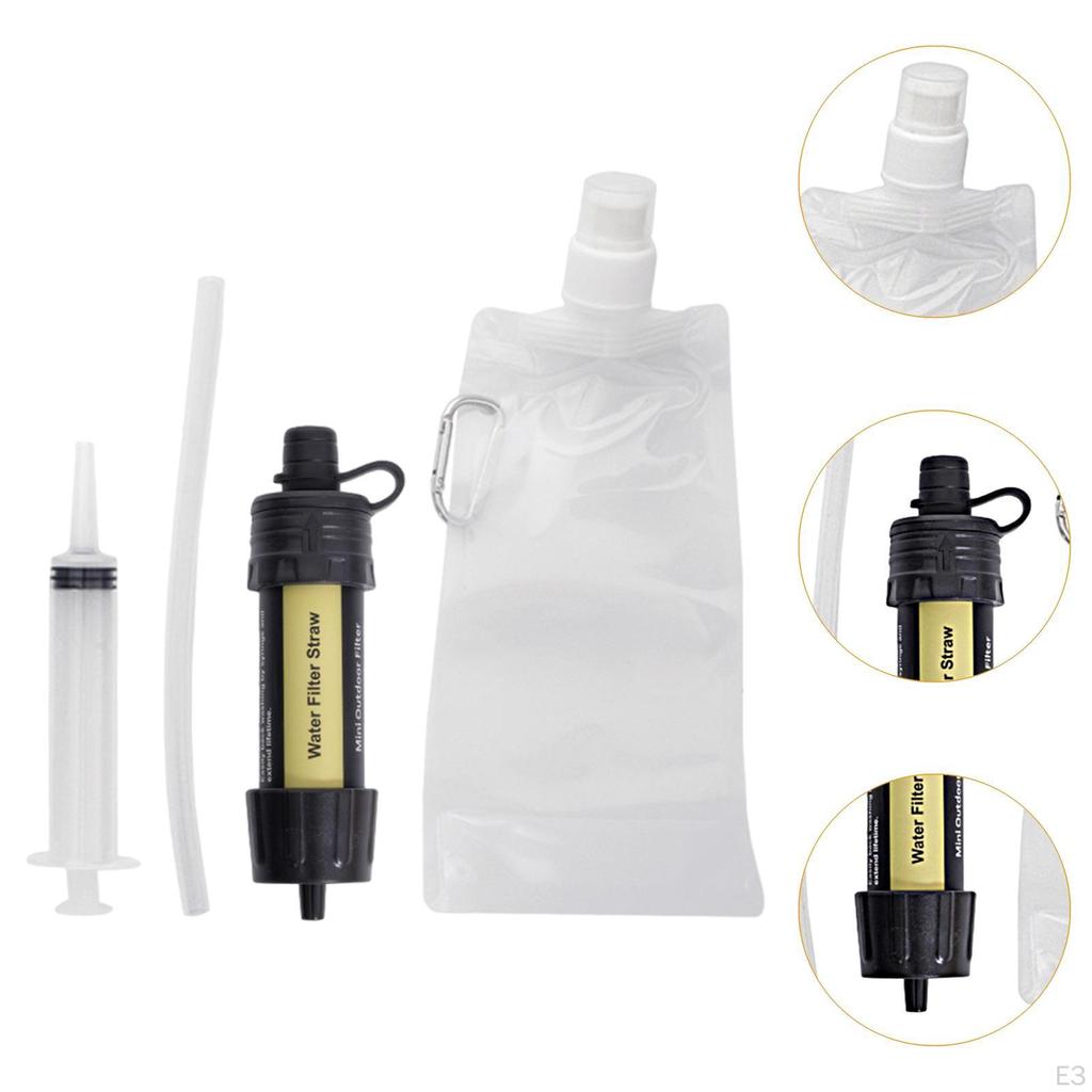 Personal Water Filter Bag Purifying Device Purifier for Backpacking