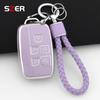 Plating Tpu Car Key Case Cover Fob Shell For Land Rover Range Rover Evoque Sport Freelander Discovery Velar For Jaguar Xe Xf Xj