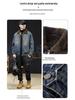 Men's 2025 Winter Lambswool Collar Denim Jacket - Thick, Warm, Cotton-Padded, Plus Size