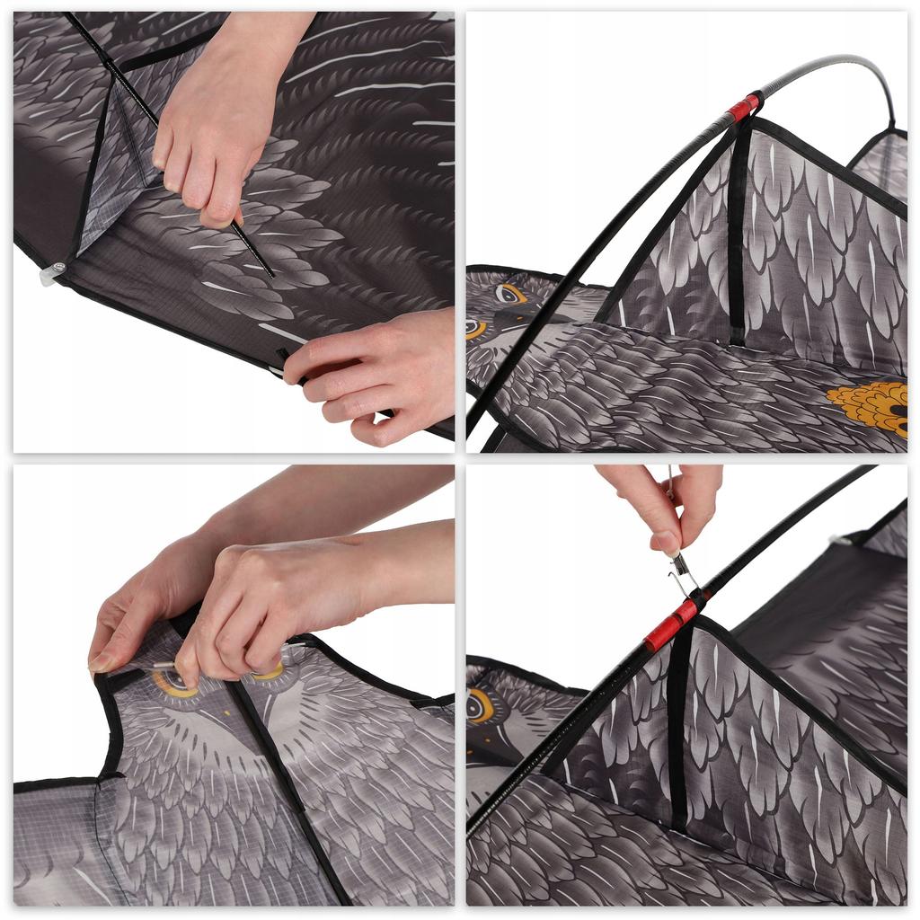 KADAX Drachen für Kinder Groß 180x80cm Adler Vogel Leine