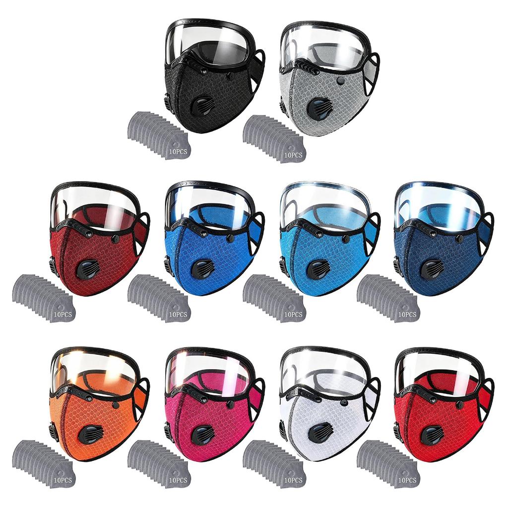 Breathable Dust Masks Dustproof Adjustable Respirator Mask Protective Cycling Facemask for Outdoor Commuting Dust Protection