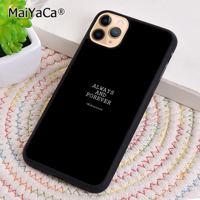 

The Vampire Diaries Originals Mikaelson Always Forever Phone Case For iPhone 17 Air 16 pro max 15 14 plus 11 12 13 coque iPhone 16
