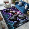 "Warrior with Energy Aura On Rock" Patterned Carpet, Suitable As a Non Slip Play Mat for the Living Room and Bedroom Sofa