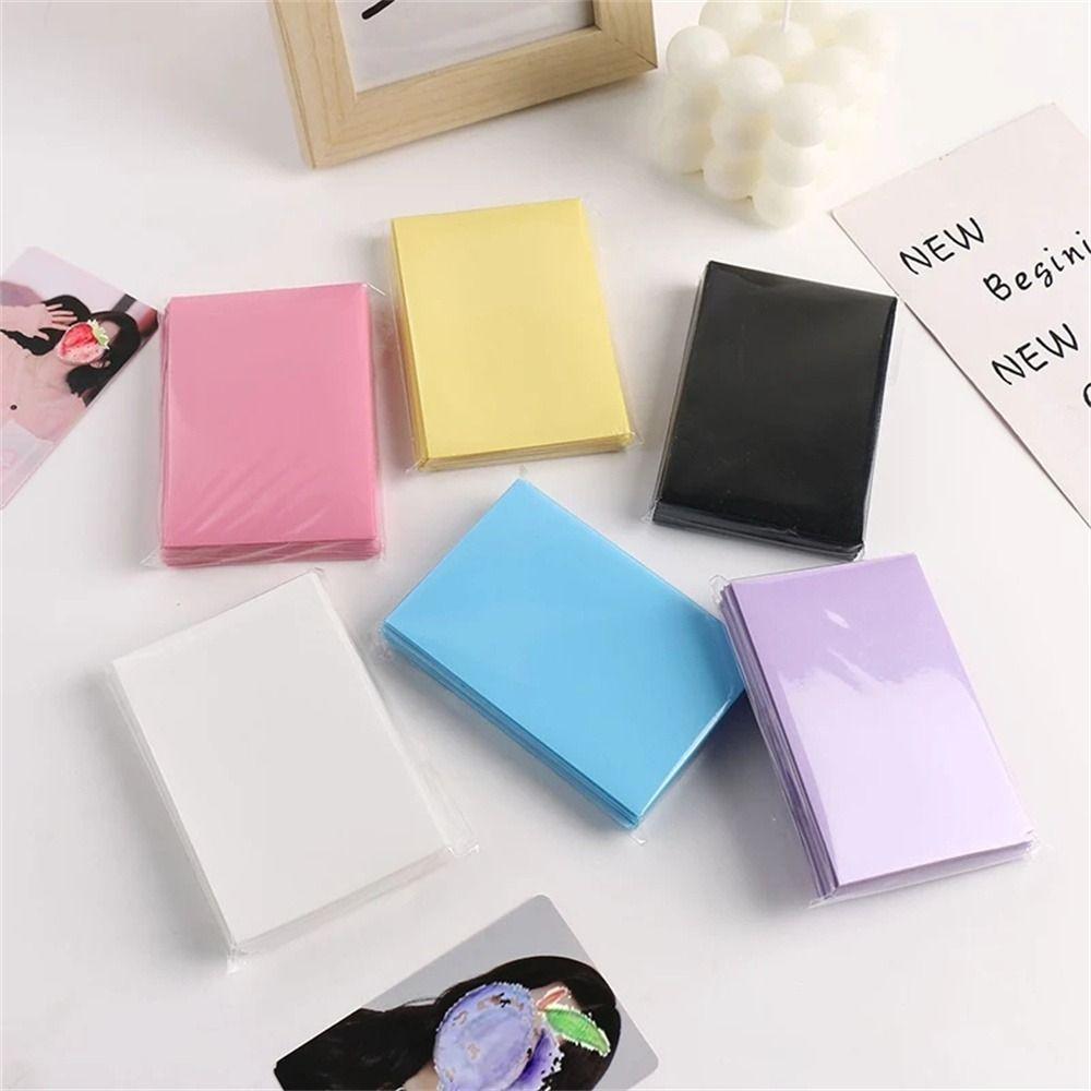 61x91mm Kpop Card Sleeves Frosted Cards Protector Cards Storage Bag Photocard Films Game Cards