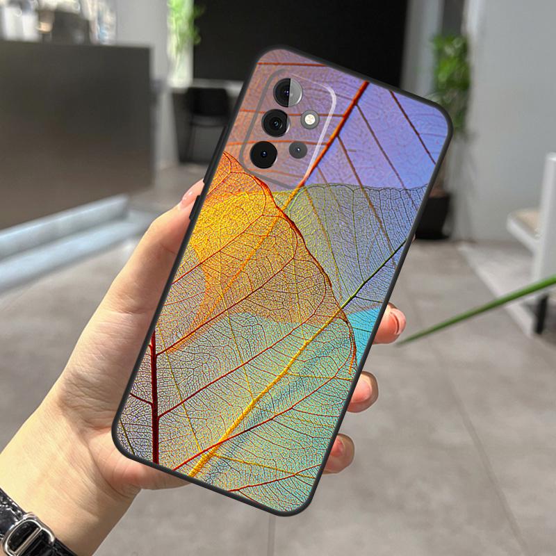 Colorful Leaves Case For Samsung Galaxy A32 A12 A22 A52 A35 A26 A16 A05 A55 A15 A54 A34 A14 A56 A36 A13 A53