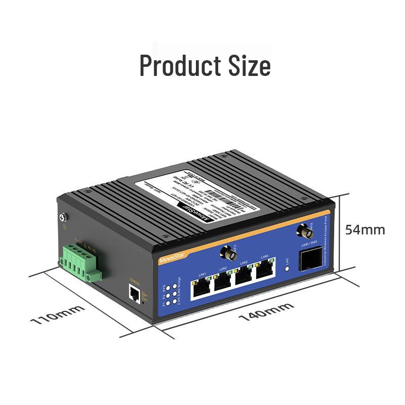 MoweStar VS805WD-GF-4GT Industrial Wi-Fi 6 Dual-Band Gigabit Router (CN Version)