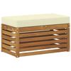 Outdoor Hocker Bank Massives Akazienholz Natur