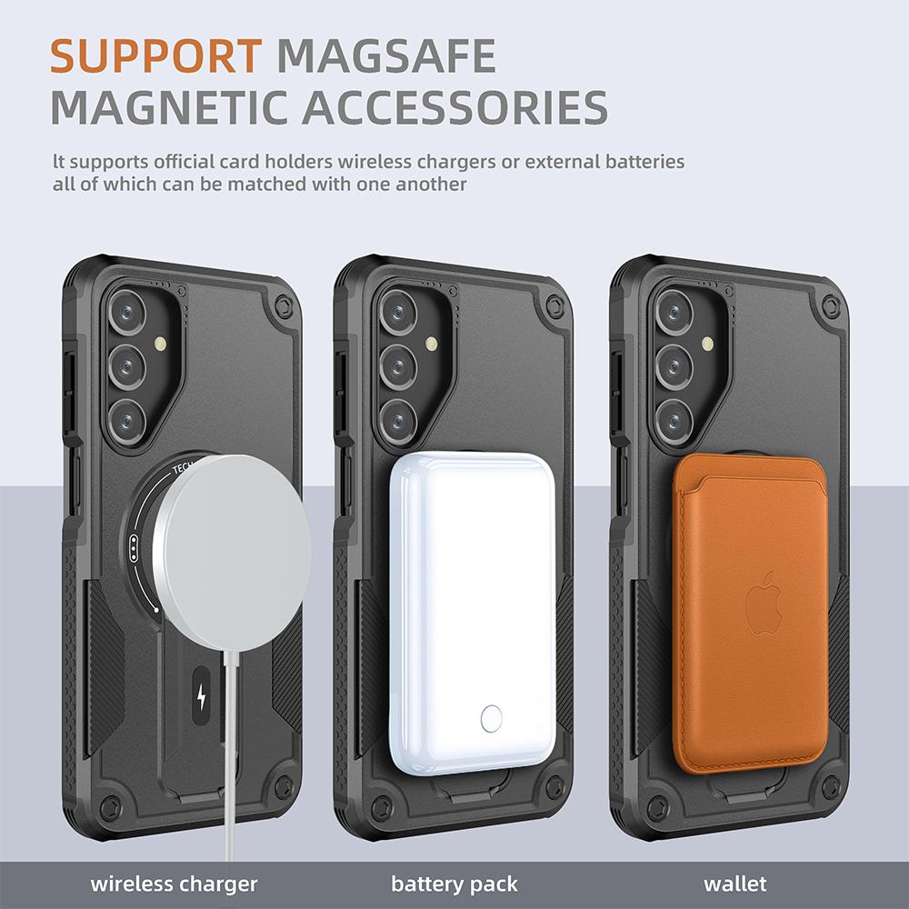 Non-Slip Portable Cover Funda Case for Samsung Galaxy A56 A55 5G A16 A15 A36 A26 S25 Edge S24 Ultra Plus A35 A54 A14 Armor Cases