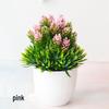 Mini Potted Grass Bonsai: Cherry Snowball Home Decor Ornament