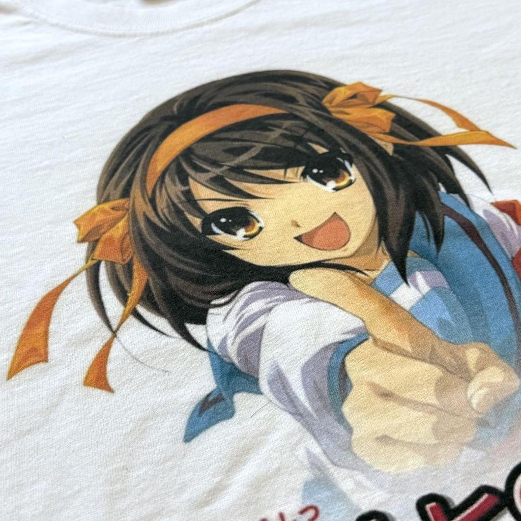 [USED] 00s The Melancholy of Haruhi Suzumiya T-shirt anime game