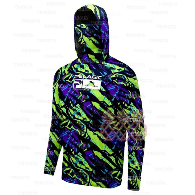 

HUK Men s Camo Fishing Hoodie with Face Mask and Sun Protection 6XL