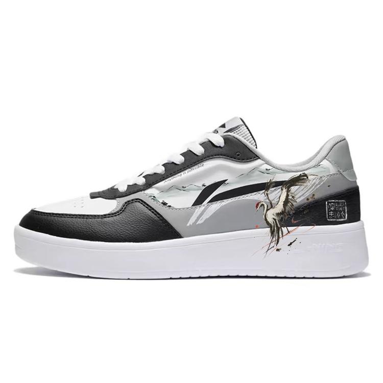

Li Ning Duda Skateboard Shoes Men s Low top Black/White AGCR197-6(Team181-) 39