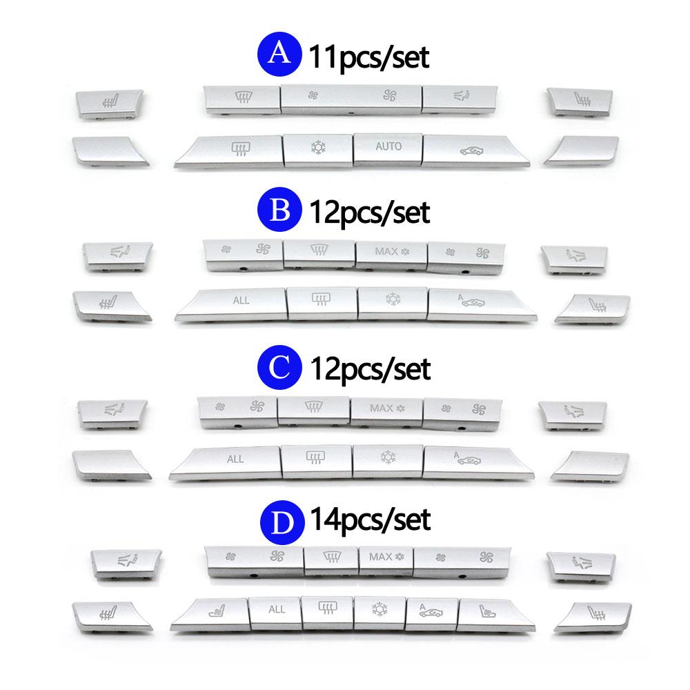 Dashboard Air Conditioning Black AC Buttons Cover Heater Keys Replacement For BMW 5 6 7 Series X5 X6 F10 F18 F06 F12 F01 F02