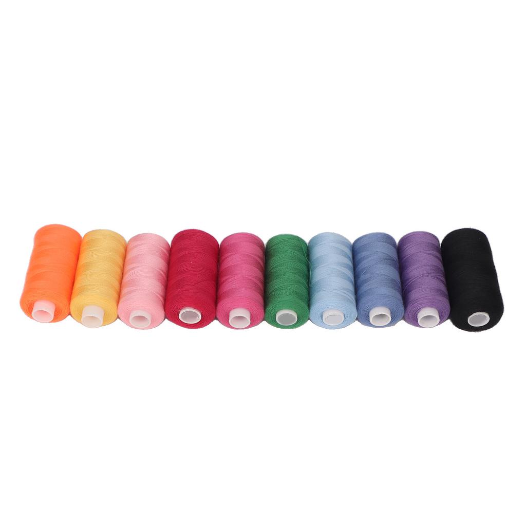 400 Yards Each Embroidery Thread 10pcs Handcraft DIY Wear Resistant Sewing Thread Colorful Thread