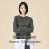 Women's Classic Northern Deer Cashmere Knitwear: Winter Round Neck
