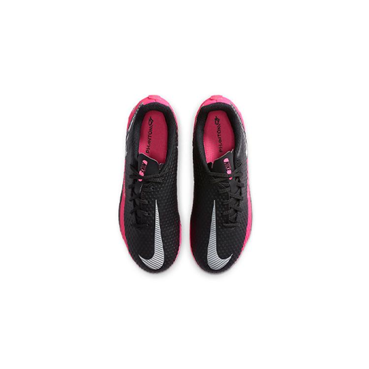 Nike Phantom GT Academy FG MG Grade School 'Black Pink Blast' (Unisex) Black / Metallic Silver / Pink Blast Kids' Soccer Shoes CK8476 006
