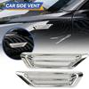 1 Pair 17*4.2cm Plastic Chrome Car SUV Air Flow Fender Side Vent Sticker Decor