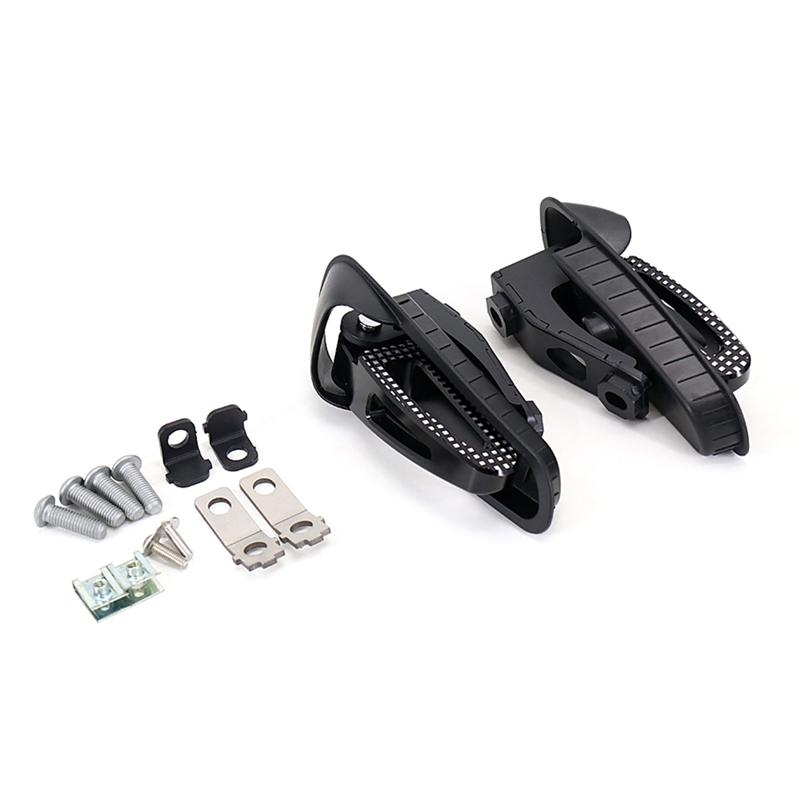 Motorcycle Accessories Rear Passenger Foot Pegs Mount Black Pedal for Vespa GTS 300 GTS300 Gts300 Gts 300