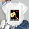 Fashion Retro ACDC Band Printed T-Shirt Tops ACDC Trend Harajuku Women's Universal Shirt Pattern Cotton Harajuku T-Shirt