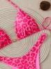 Seksowny Bikini Panterka 2026 Kostium Kąpielowy Damski Trójkątny Kostium Kąpielowy Kobieta Damska Odzież Kąpielowa Zestawy Mikro Bikini Brazylijskie Biquini
